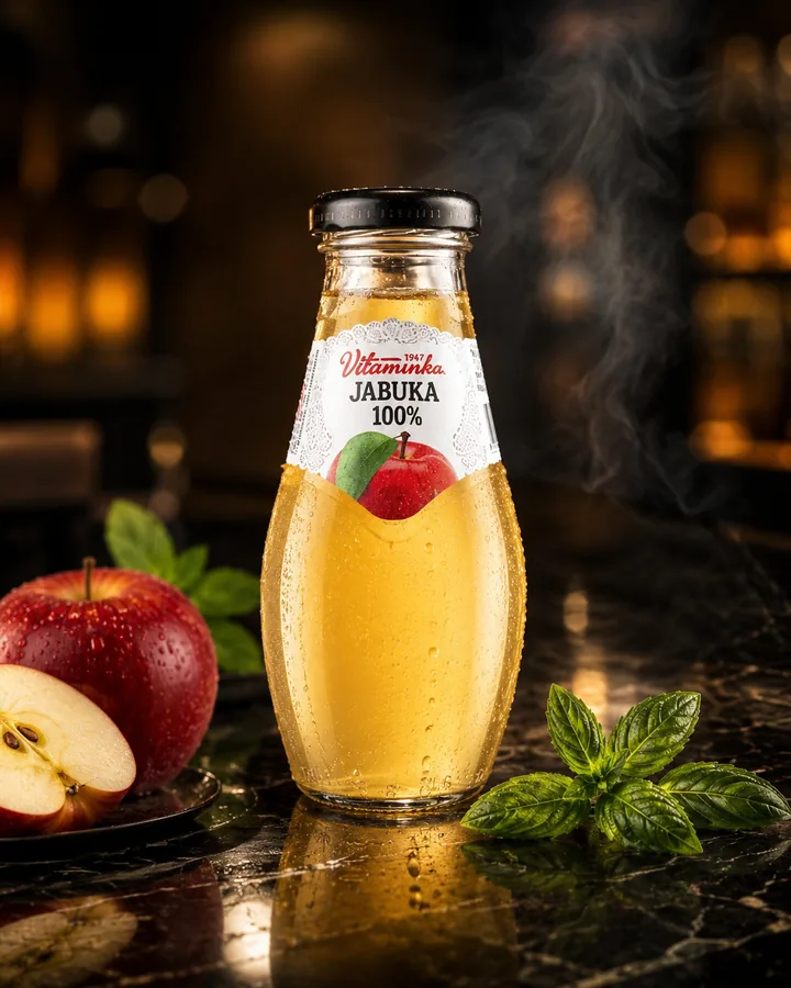 Apple juice at Rrem's