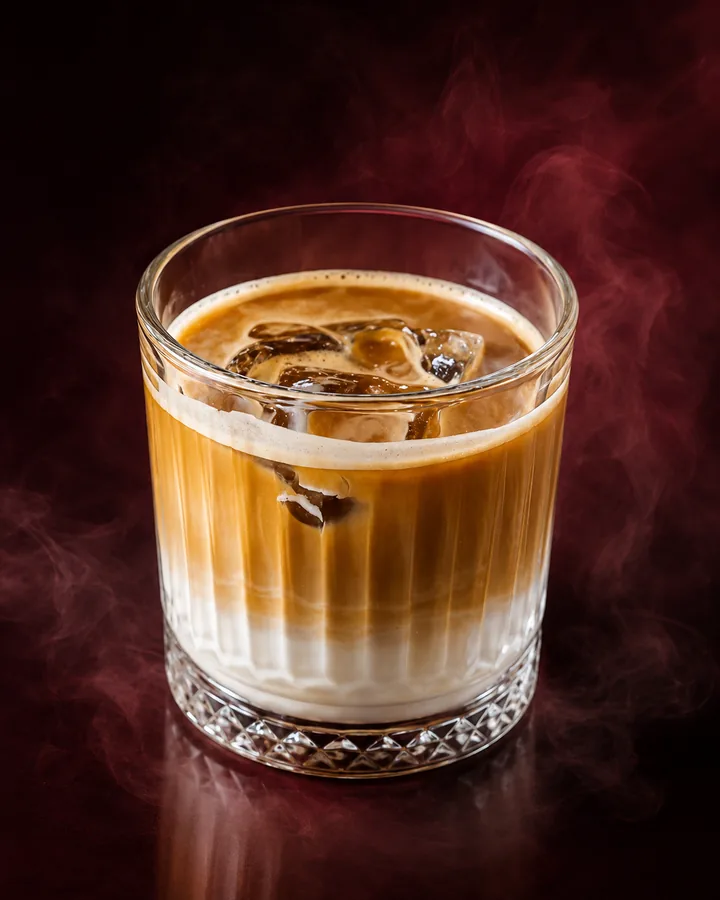 Ice coffee at Rrem's Café