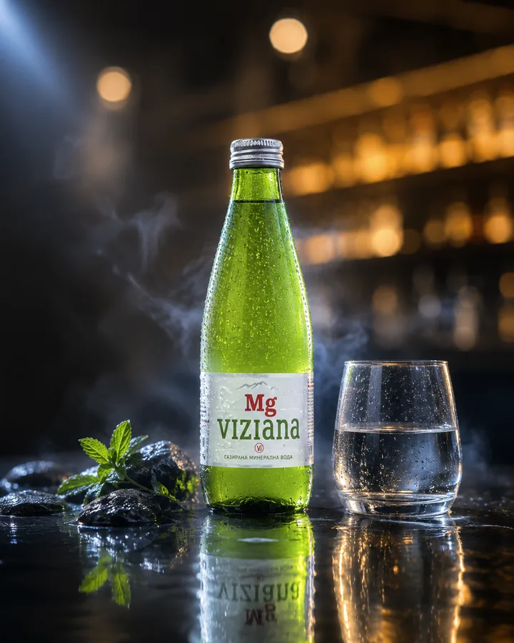 Sparkling water at Rrem's